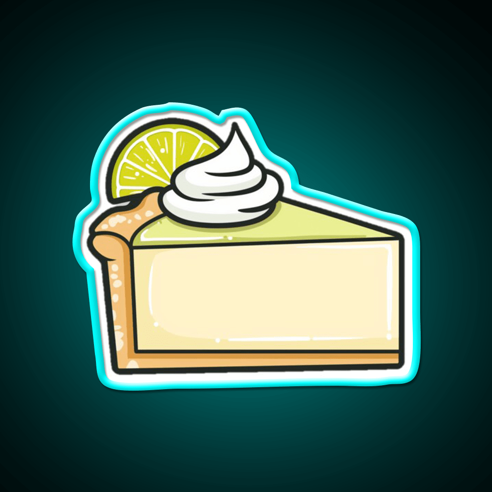 Key Lime Pie Snack Food Led Neon Sign Rgb Color - Shineneon