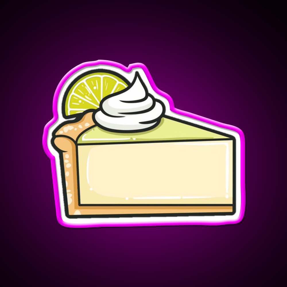 Key Lime Pie Snack Food Led Neon Sign Rgb Color - Shineneon