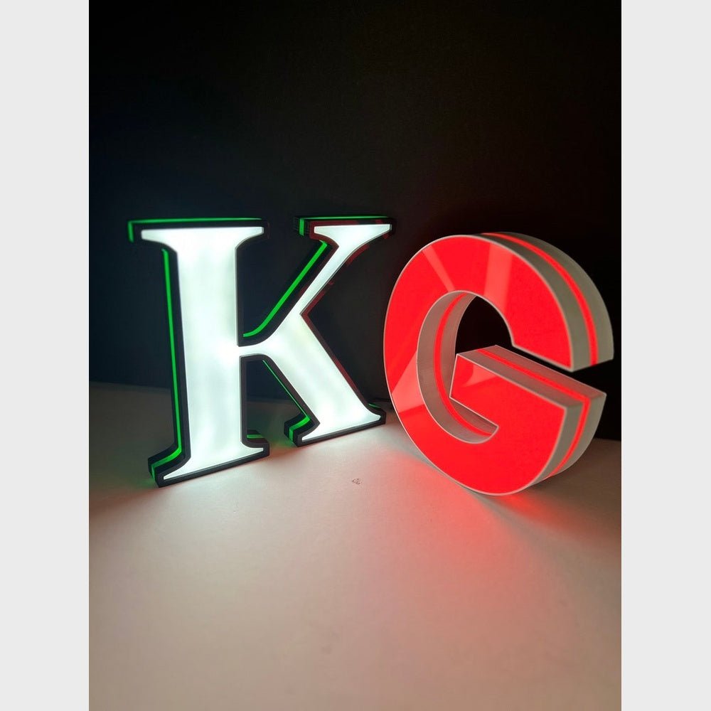 Kg 3D Frontlit And Backlit Channel Letter Led Light Sign - Shineneon