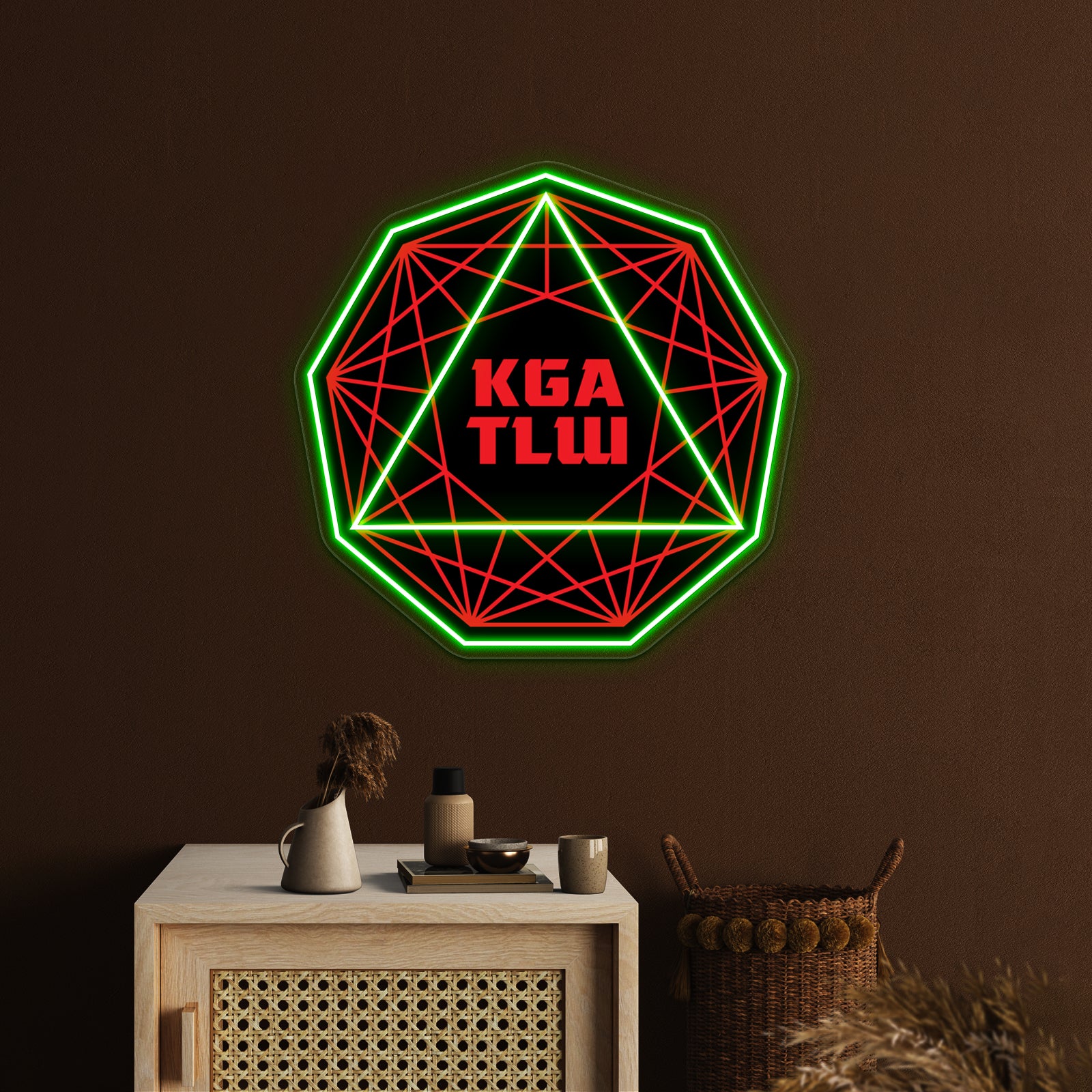 Kgatlw Nonagon Wall Artwork Neon Signs | Shineneon
