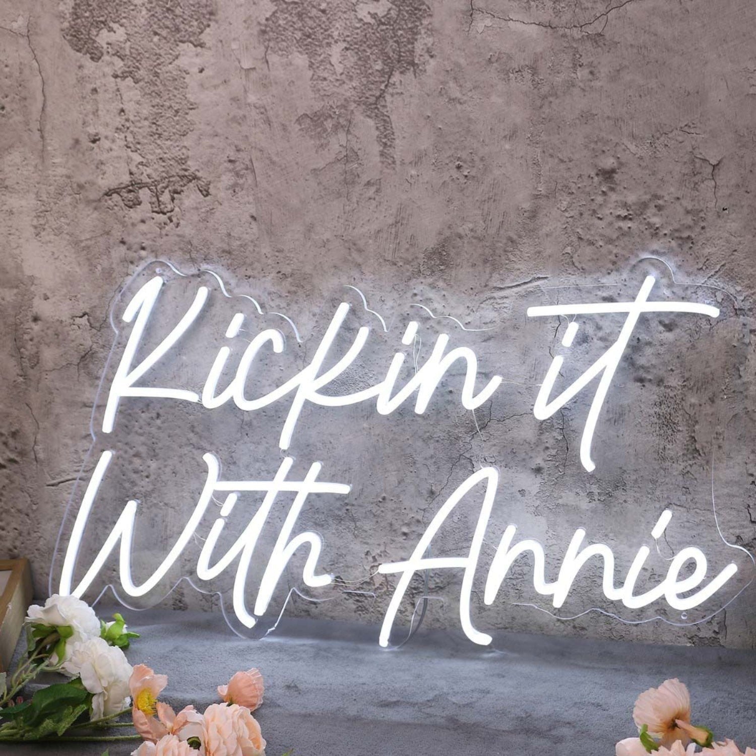 Kickin It With Annie White Led Neon Sign - Shineneon