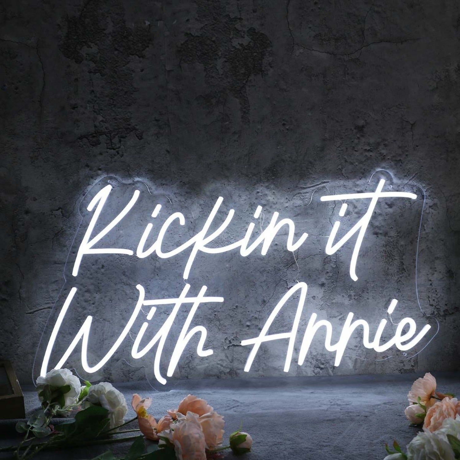 Kickin It With Annie White Led Neon Sign - Shineneon