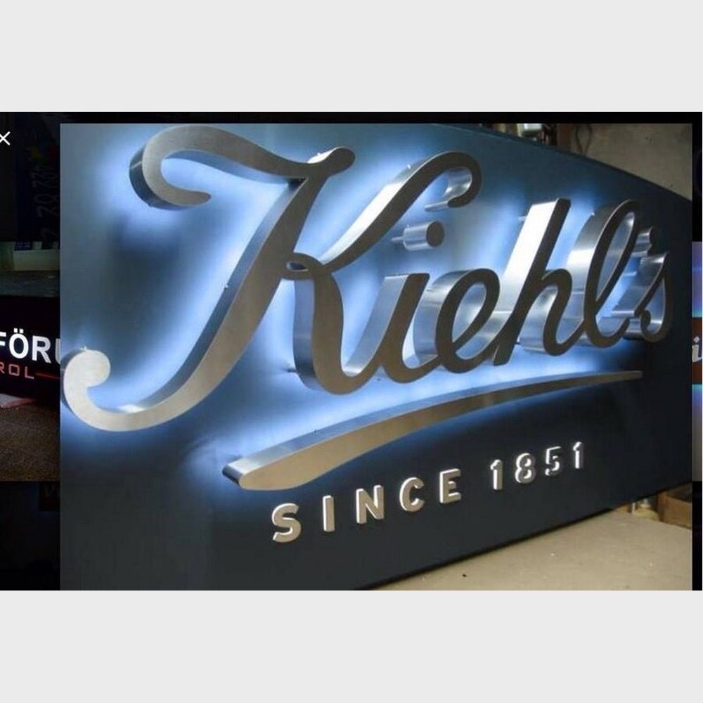 Kiehls 3D Backlit Channel Letters Led Light Sign - Shineneon