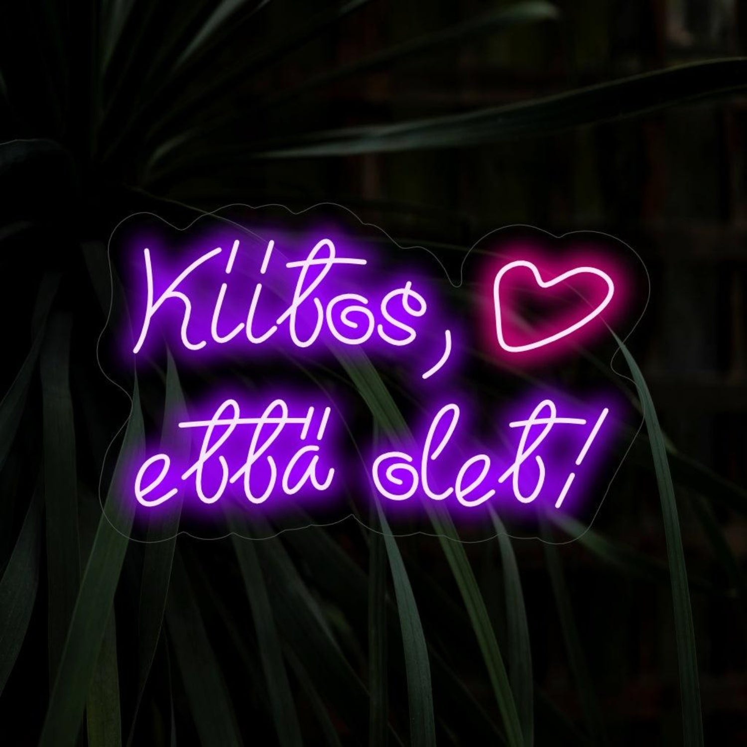 Kiitos Etta Olet Purple-Pink Led Neon Sign For Indoor Cafe Decor | Shineneon