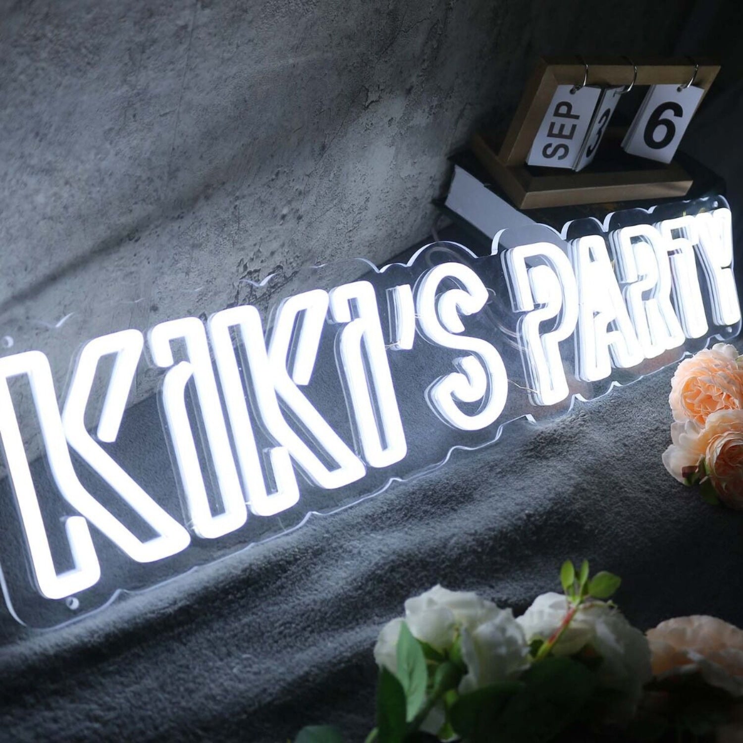 Kikis Party White Led Neon Sign - Shineneon