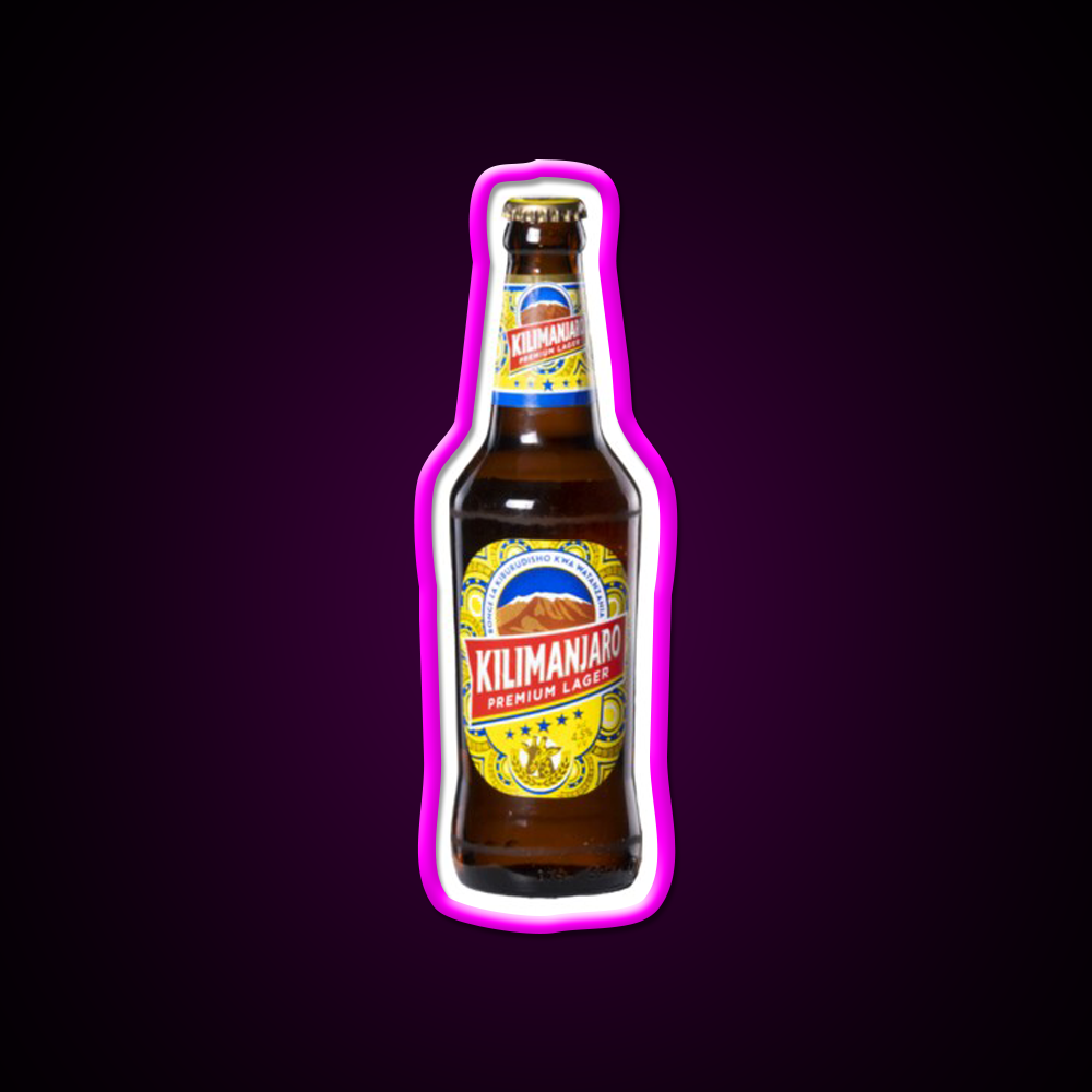 Kilimanjaro Beer Bar Decor Led Neon Sign Wall Art Rgb Color