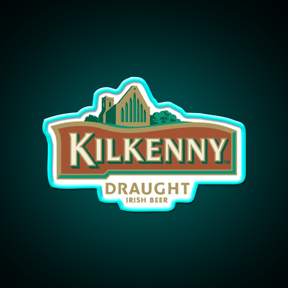 Kilkenny Draught Beer Essential Beer Bar Decor Led Neon Sign Rgb Color - Size and dimension reference