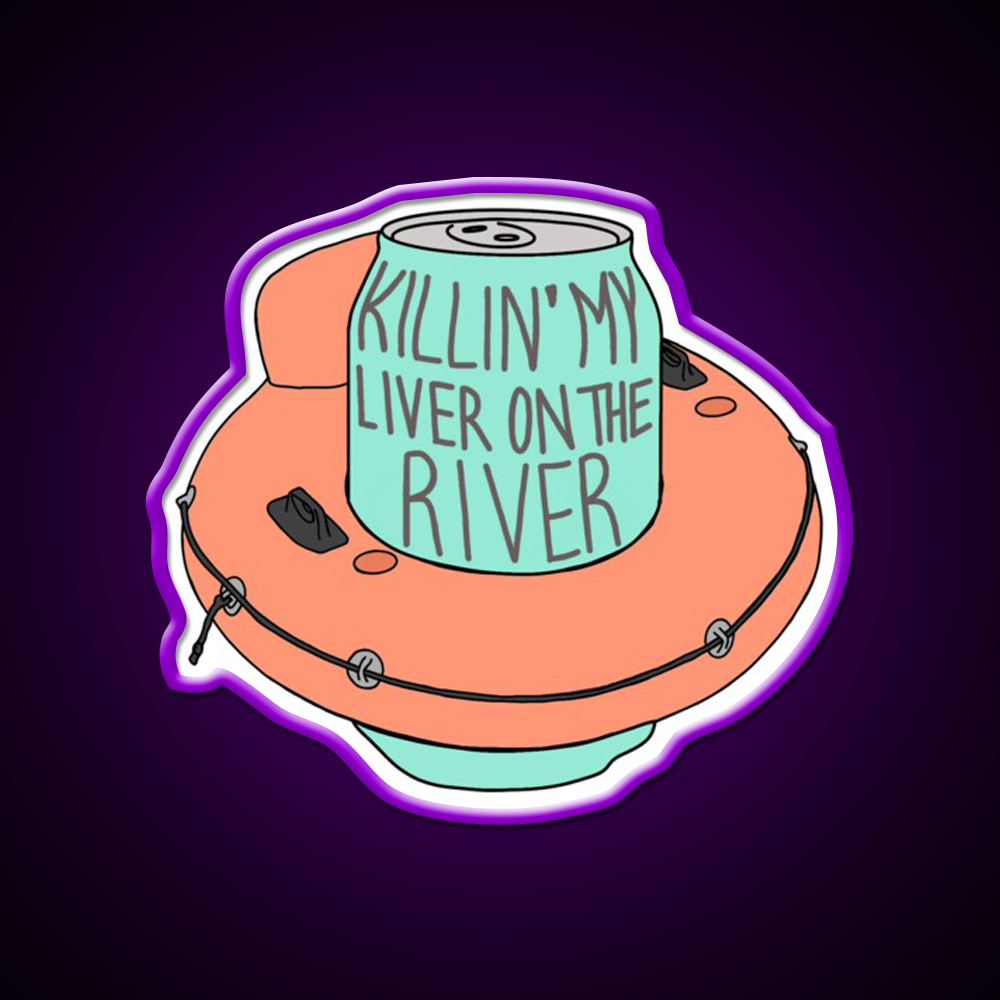 Killin My Liver On The River Beer Bar Decor Led Neon Sign Rgb Color - LED neon sign view 9