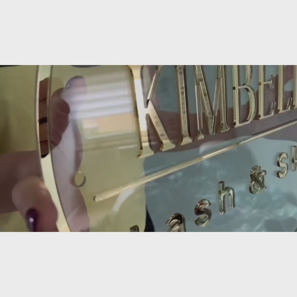 Kimbella Lash Skin Acrylic Business Logo Sign - Shineneon