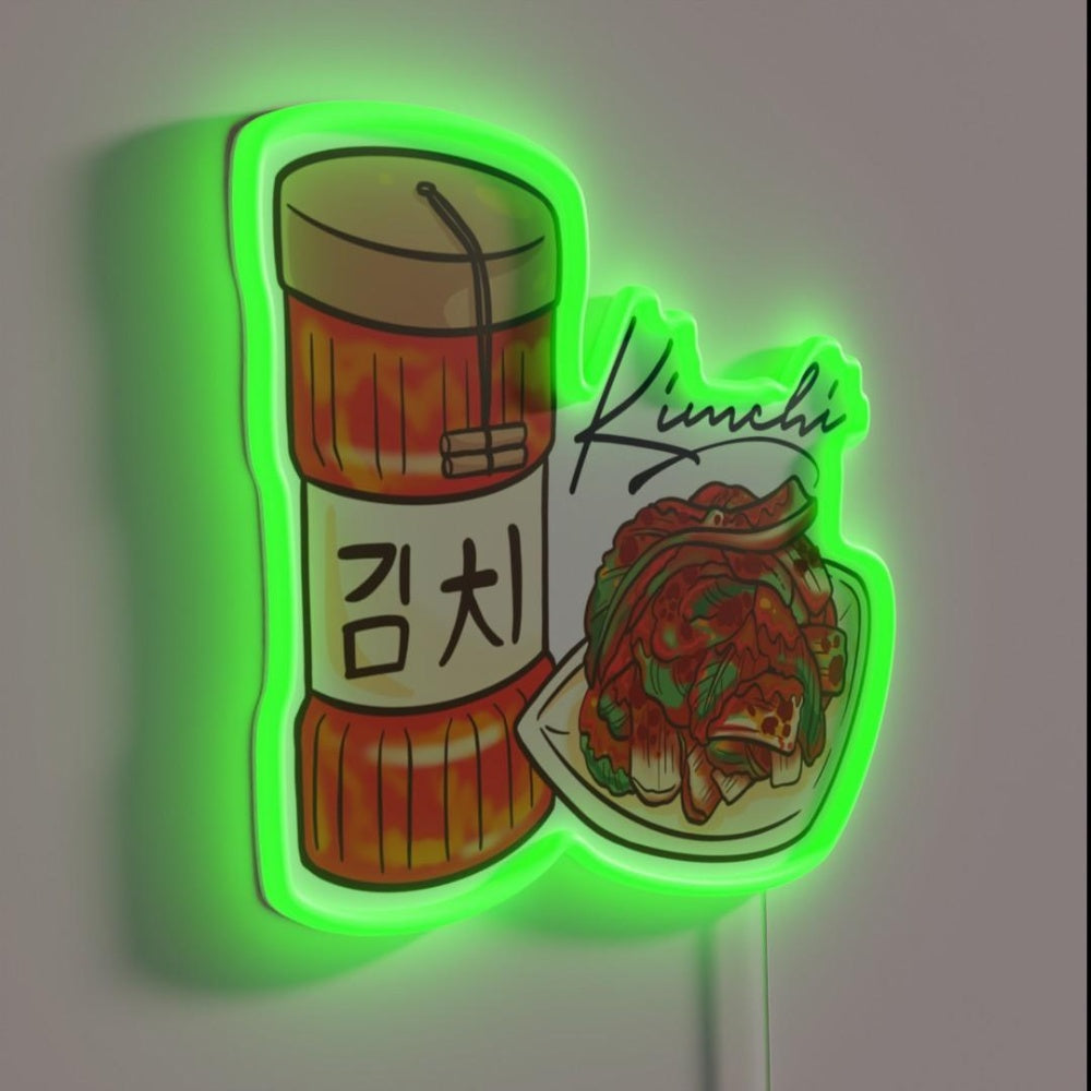 Kimchi With Writing Rgb Led Neon Sign