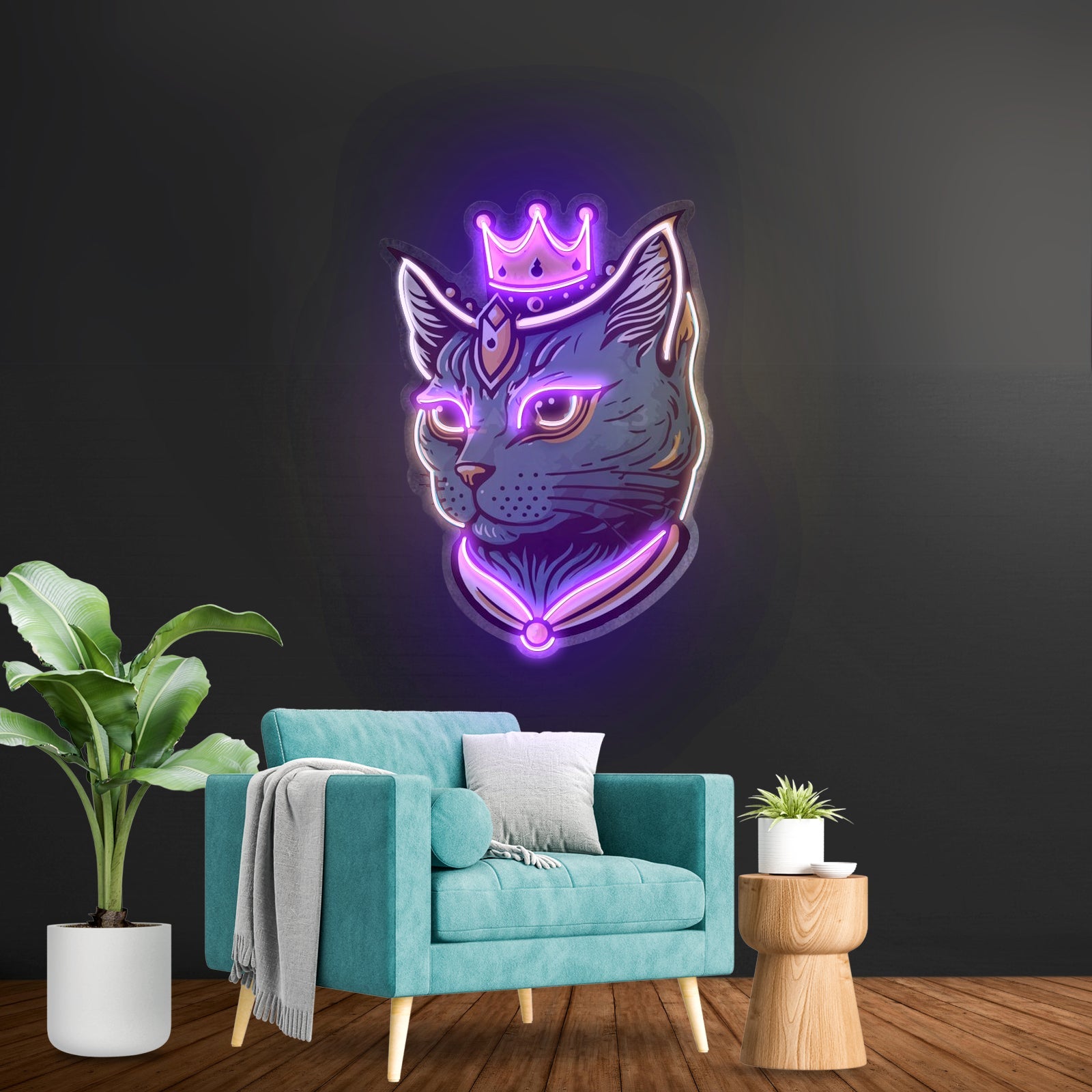 King Cat Led Neon Sign Light Custom Led Signs - Shineneon