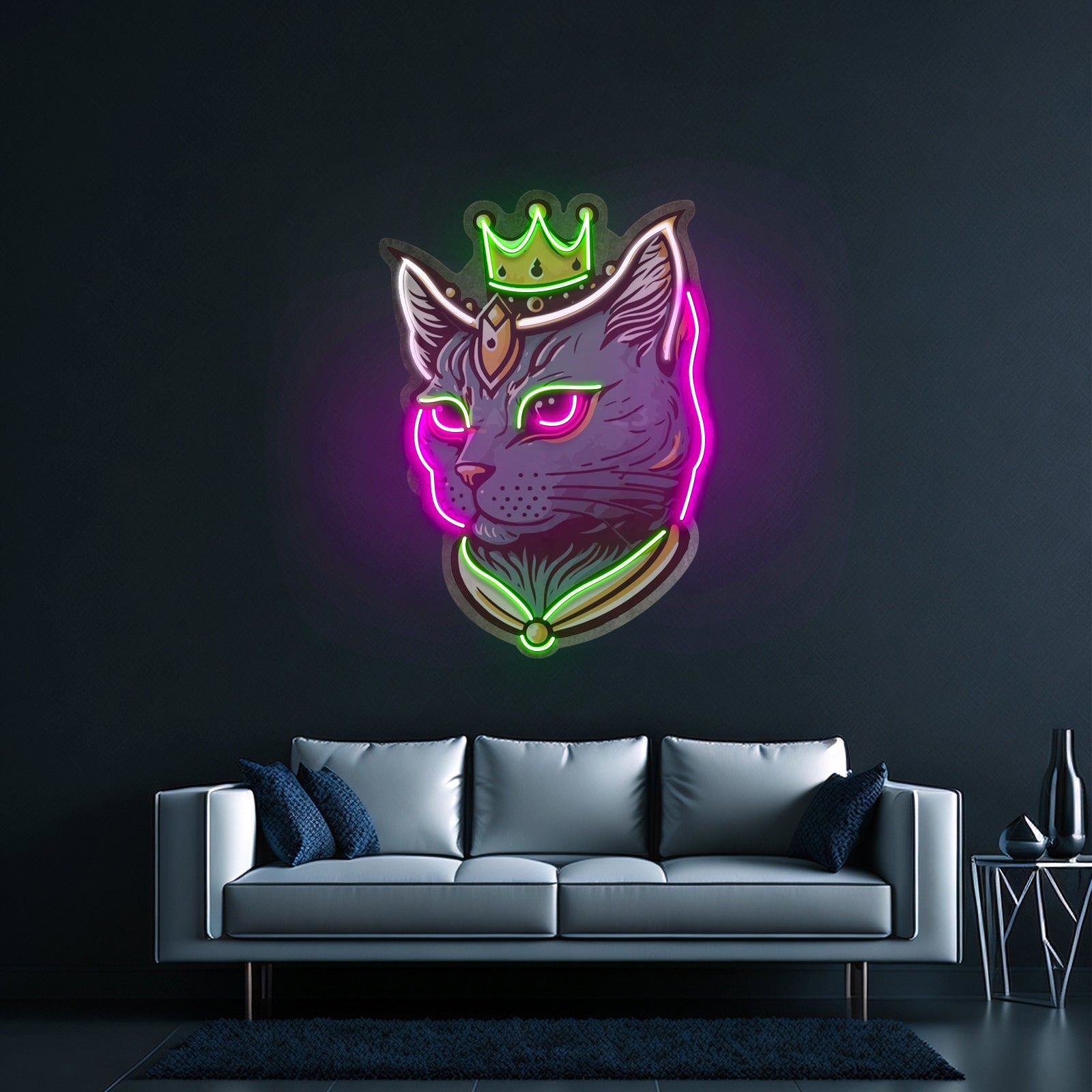 King Cat Led Neon Sign Light Custom Led Signs - Shineneon