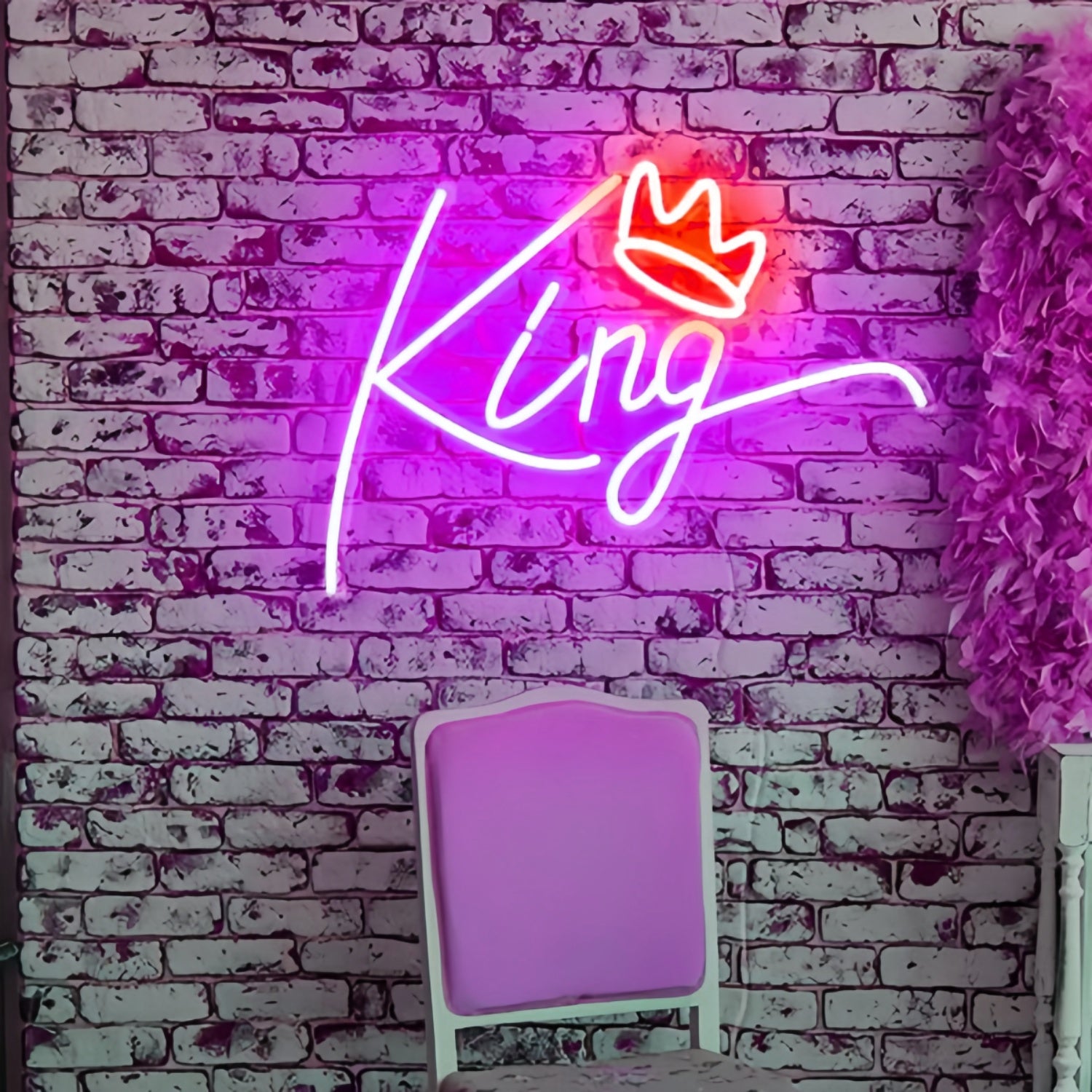 King Crown Neon Sign Illuminate Your Space | Shineneon