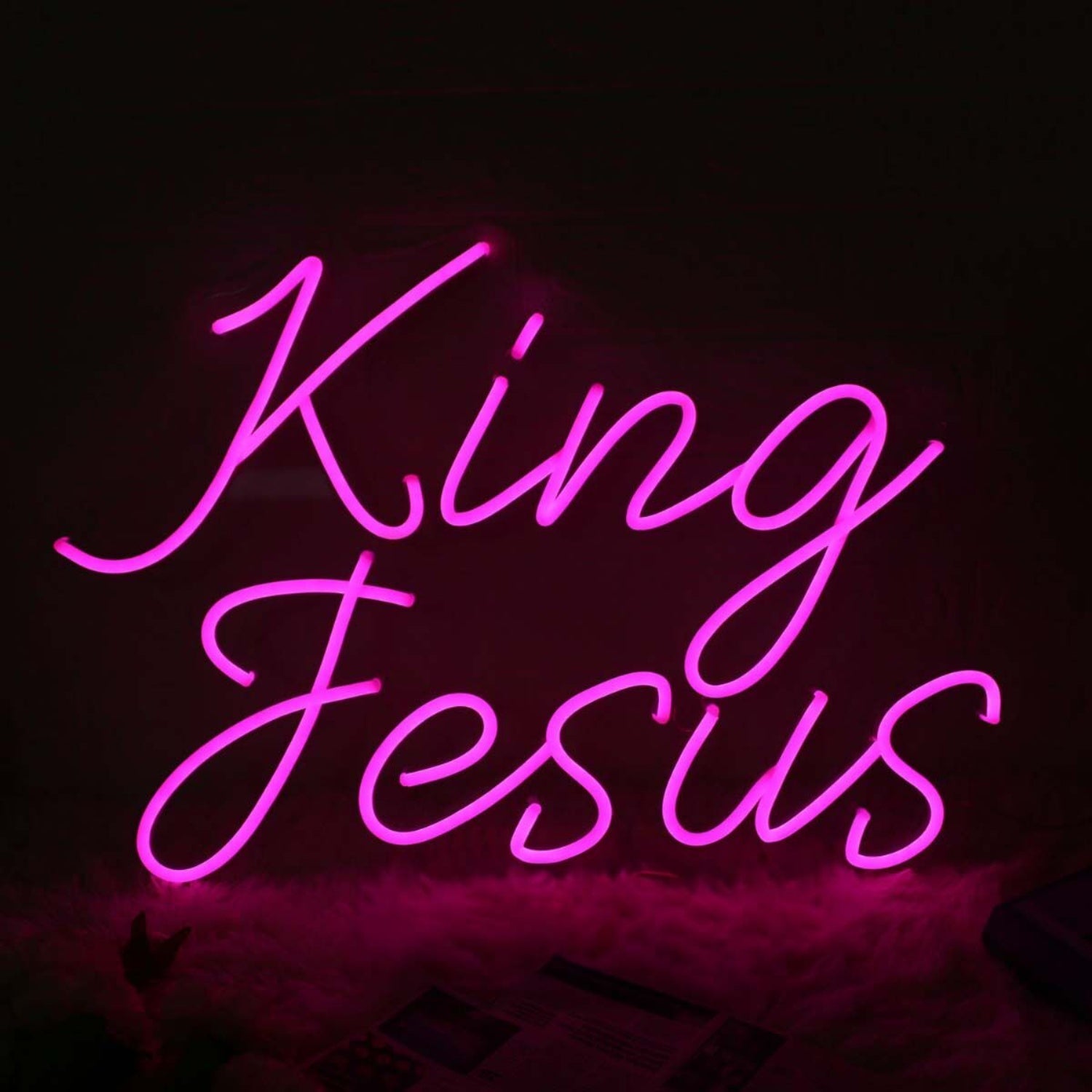 King Jesus Pink Custom Neon Sign | Shineneon