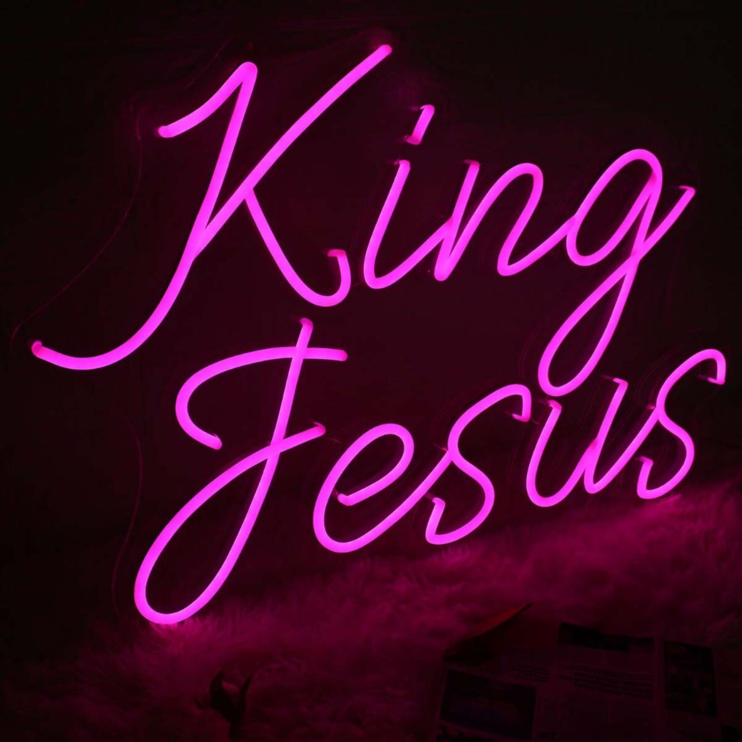 King Jesus Pink Custom Neon Sign | Shineneon