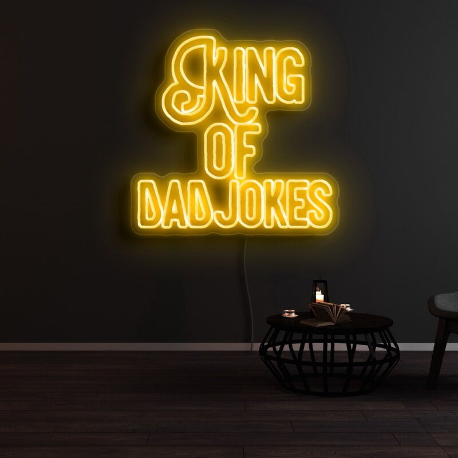 King Of Dad Jokes Led Neon Sign | Shineneon