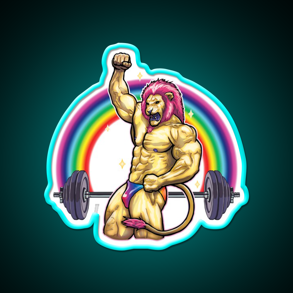 King Of Iron Gym Fitness Led Neon Sign Rgb Color