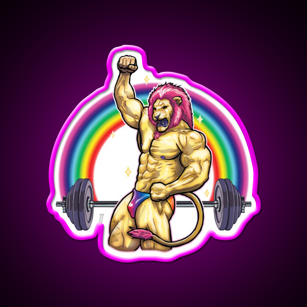 King Of Iron Gym Fitness Led Neon Sign Rgb Color