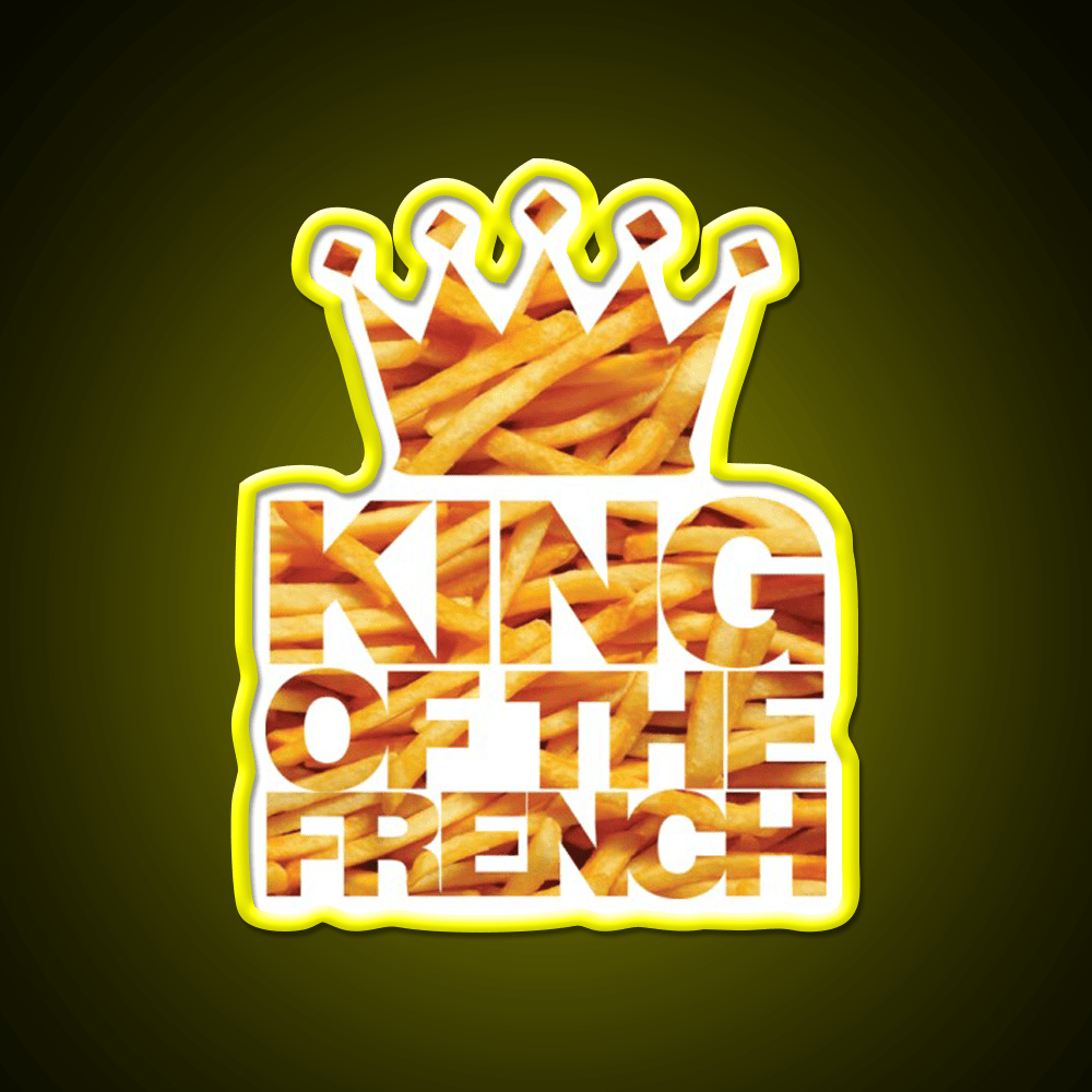 King Of The French Fast Food Led Neon Sign For Burger Place Rgb Color - Shineneon