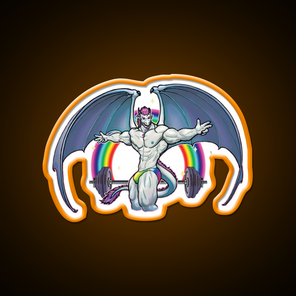 King Of Wings Gym Fitness Led Neon Sign Rgb Color