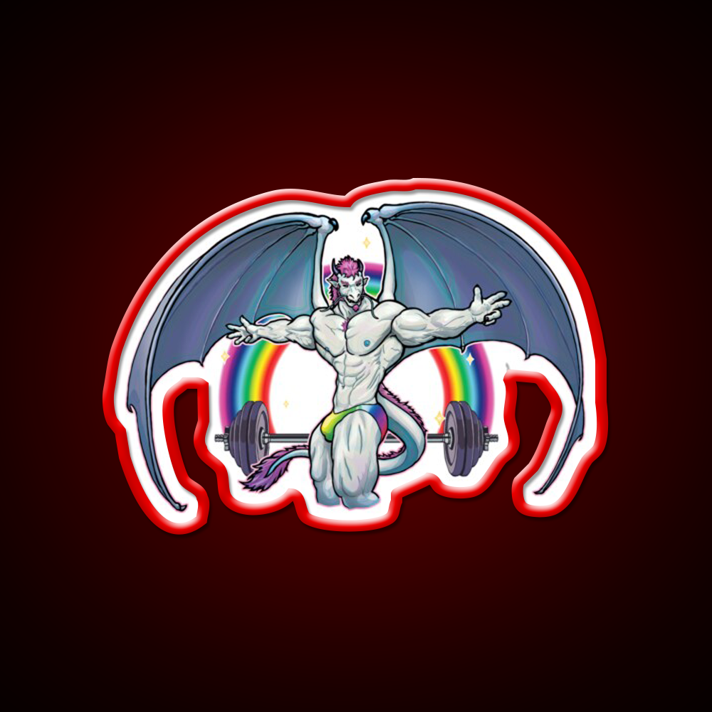 King Of Wings Gym Fitness Led Neon Sign Rgb Color