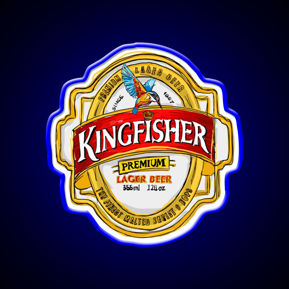 Kingfisher Lager Pop Beer Bar Decor Led Neon Sign Rgb Color - LED neon sign view 5