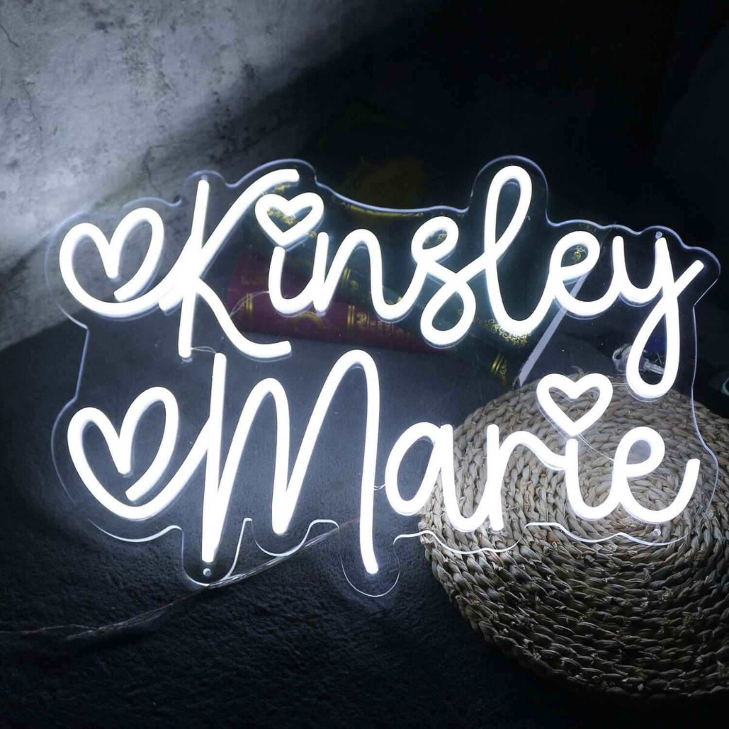 Kinsley Marie White Led Neon Sign - Shineneon