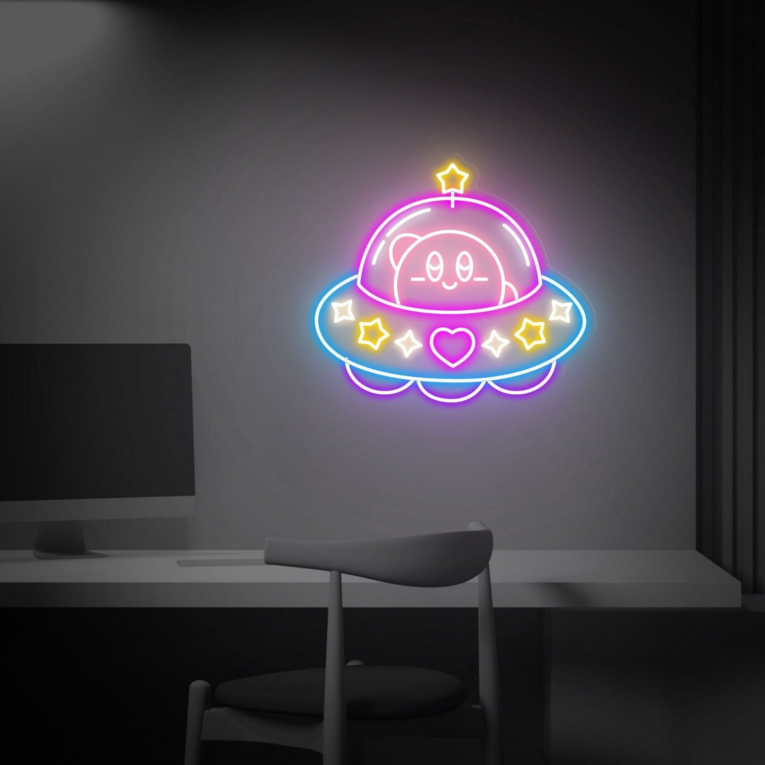 Kirby Led Neon Sign For Kids Bedrooms Gaming Havens | Shineneon