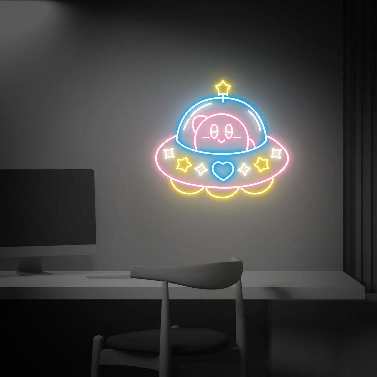 Kirby Led Neon Sign For Kids Bedrooms Gaming Havens | Shineneon