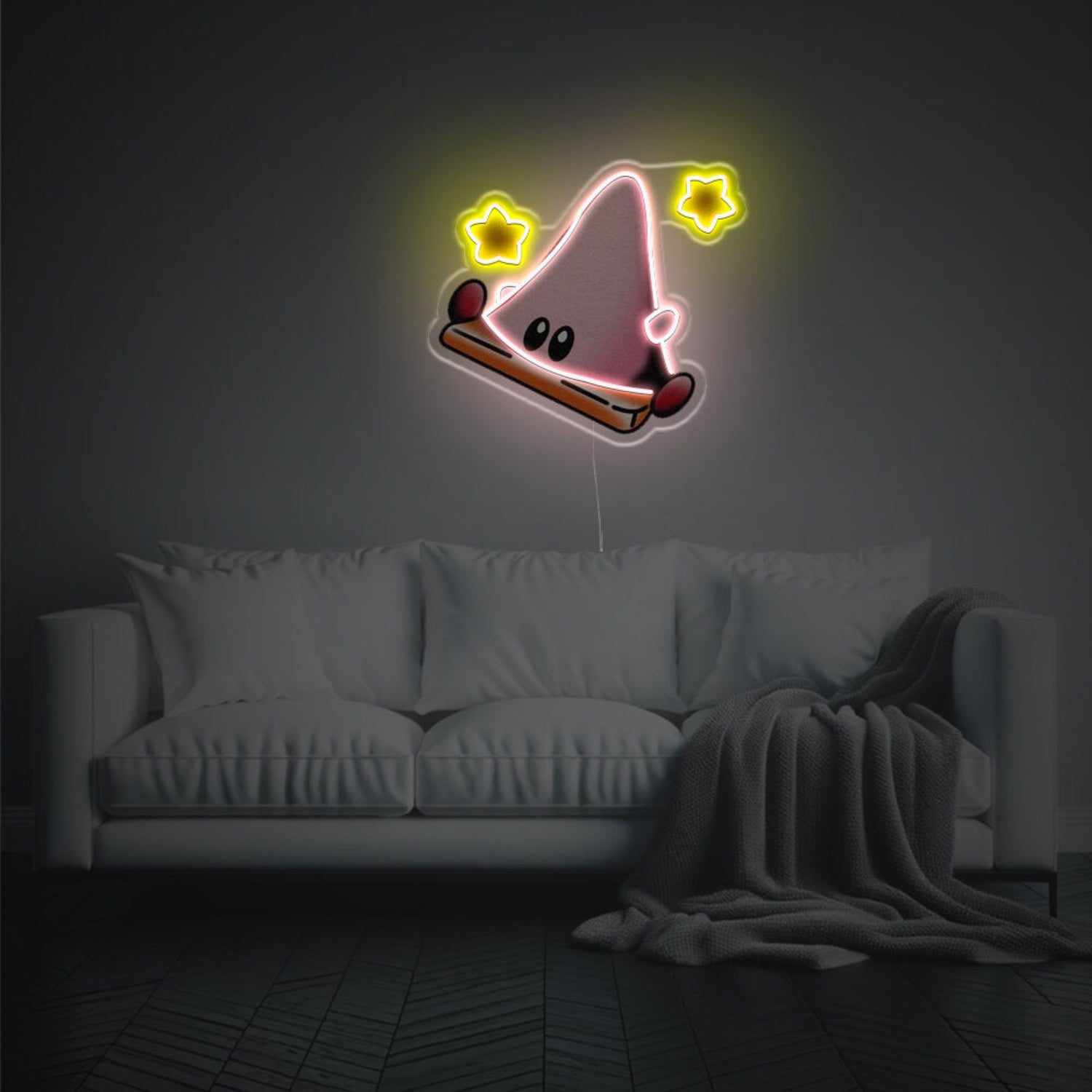Kirby With Stars Led Neon Acrylic Artwork | Shineneon