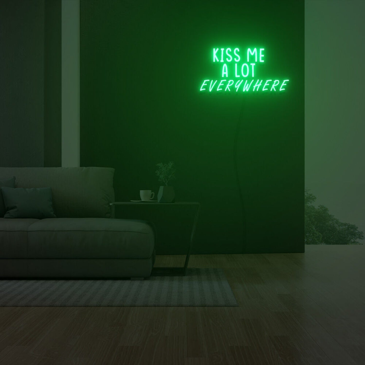 Kiss Me A Lot Everywhere Neon Sign For Home Party | Shineneon