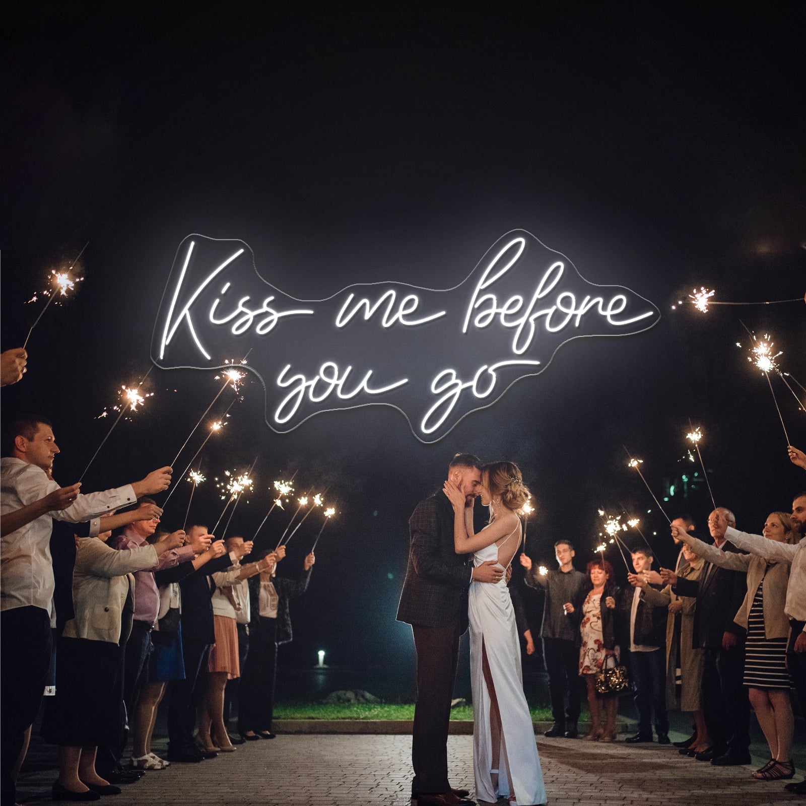 Kiss Me Before You Go Neon Signs Wall Art - Shineneon