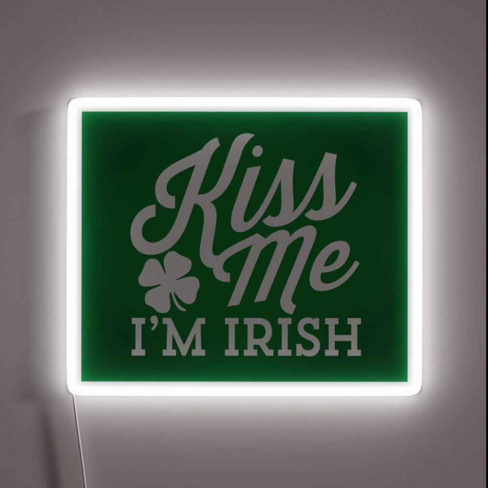 Kiss Me I M Irish Rgb Led Neon Sign Bar Decor