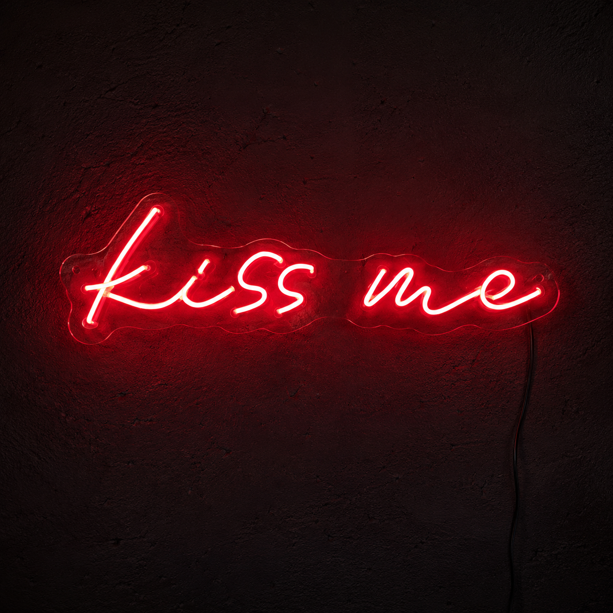 Kiss Me LED Neon Sign Bedroom Wall Art - 02 High-Converting Product Image