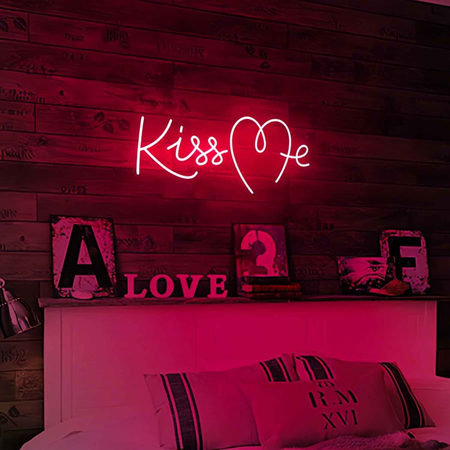 Kiss Me Neon Art Sign Add A Touch Of Romance To Your Space | Shineneon
