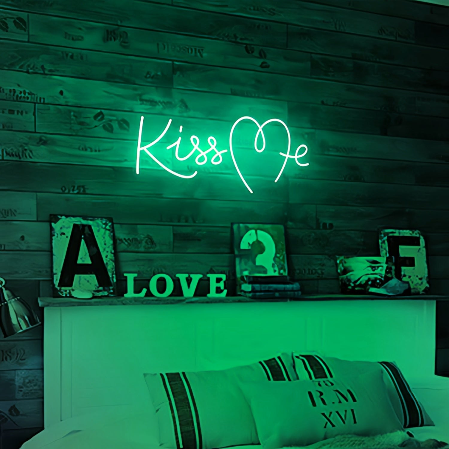 Kiss Me Neon Art Sign Add A Touch Of Romance To Your Space | Shineneon