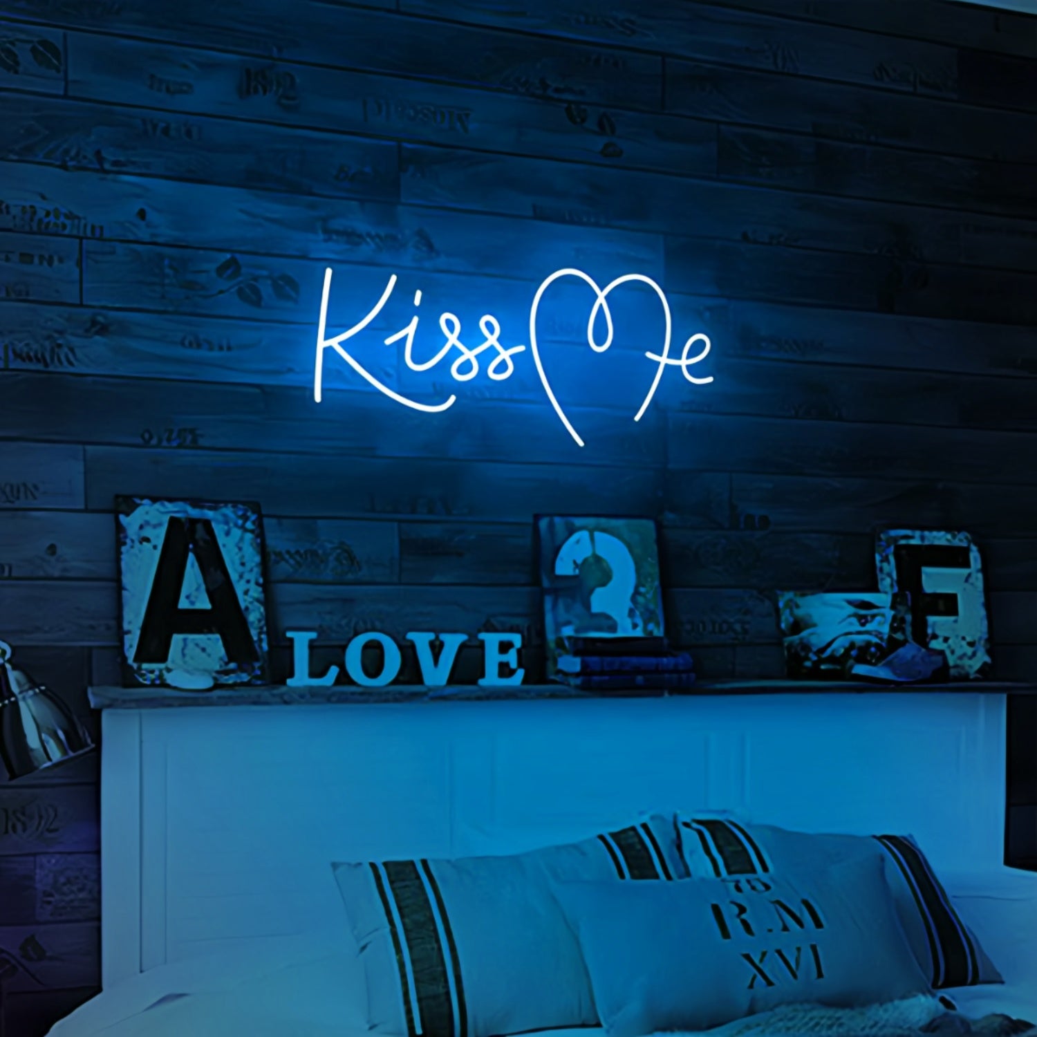 Kiss Me Neon Art Sign Add A Touch Of Romance To Your Space | Shineneon