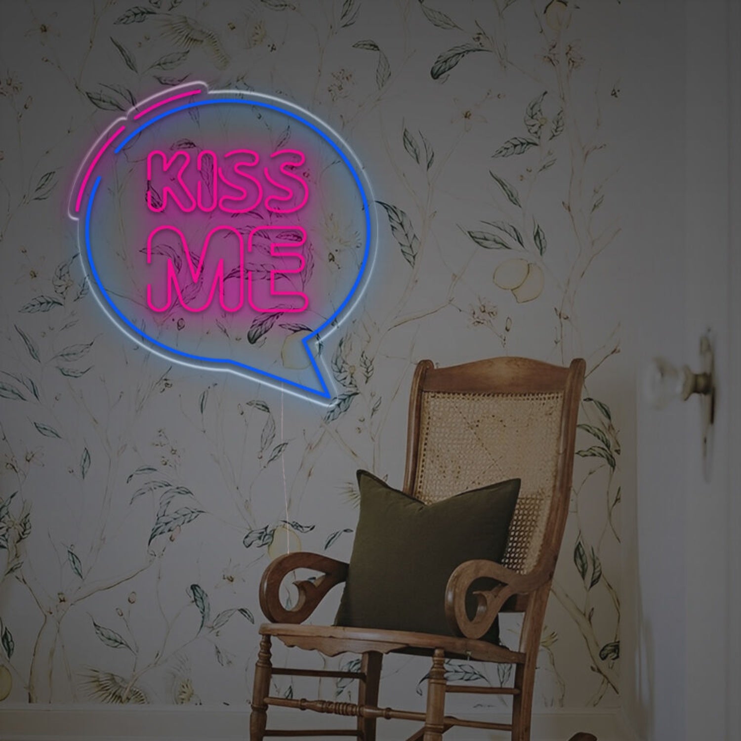 Kiss Me With Talking Bubble Led Neon Sign | Shineneon