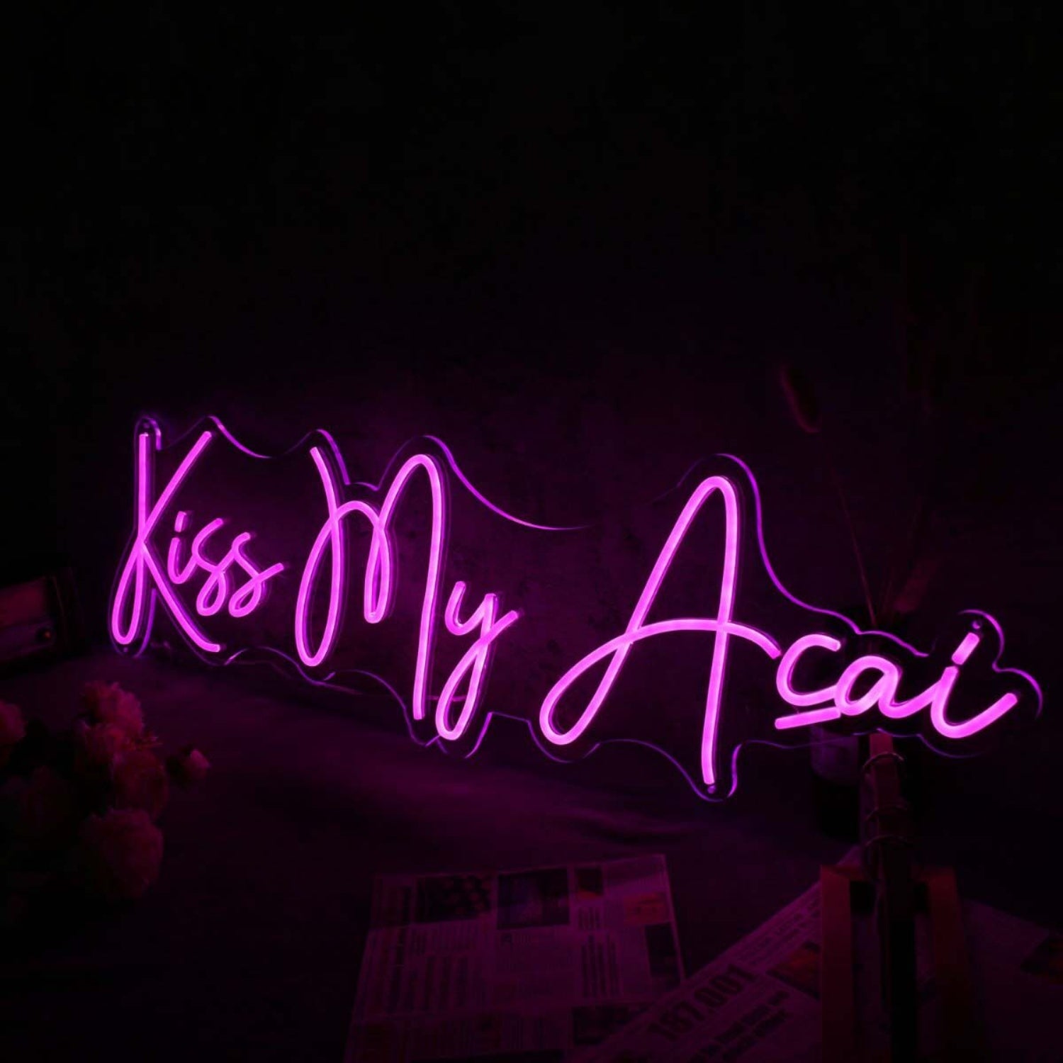 Kiss My Acai Pink Led Neon Sign | Shineneon