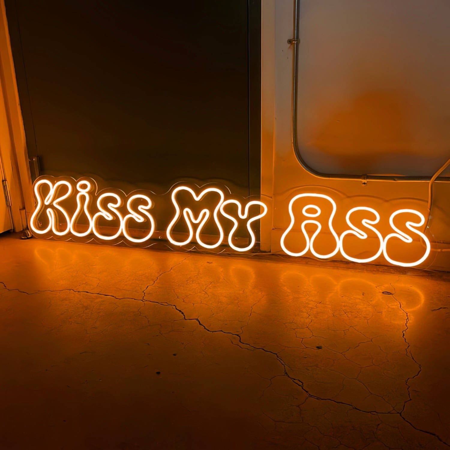 Kiss My Ass Neon Sign Add A Bold Statement To Your Space | Shineneon