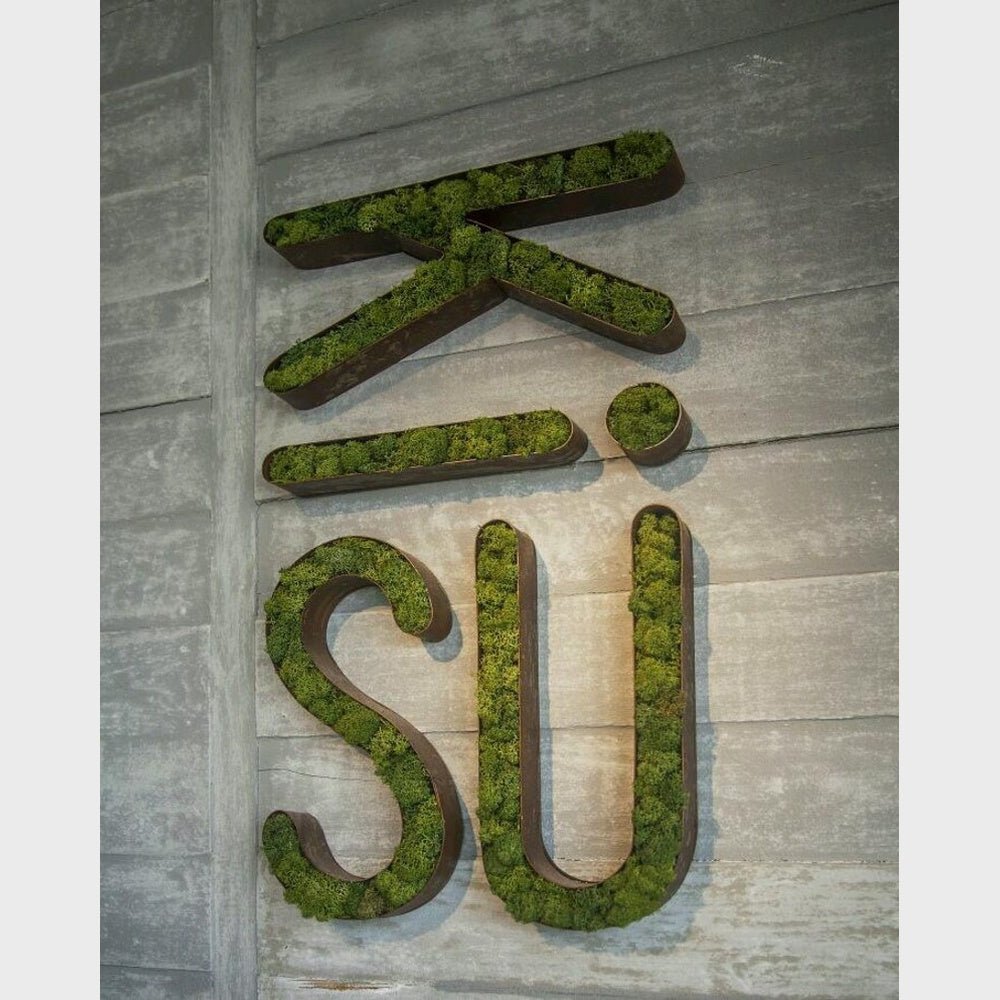 Kisu 3D Moss Letter Sign - Shineneon