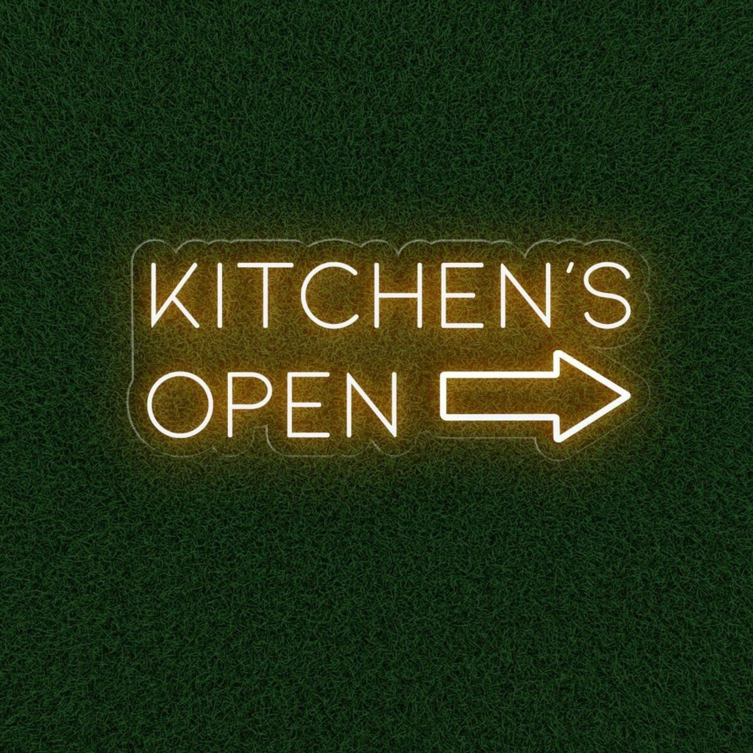 Kitchens Open Led Neon Sign With Arrow Design Modern Restaurant Cafe Decor | Shineneon