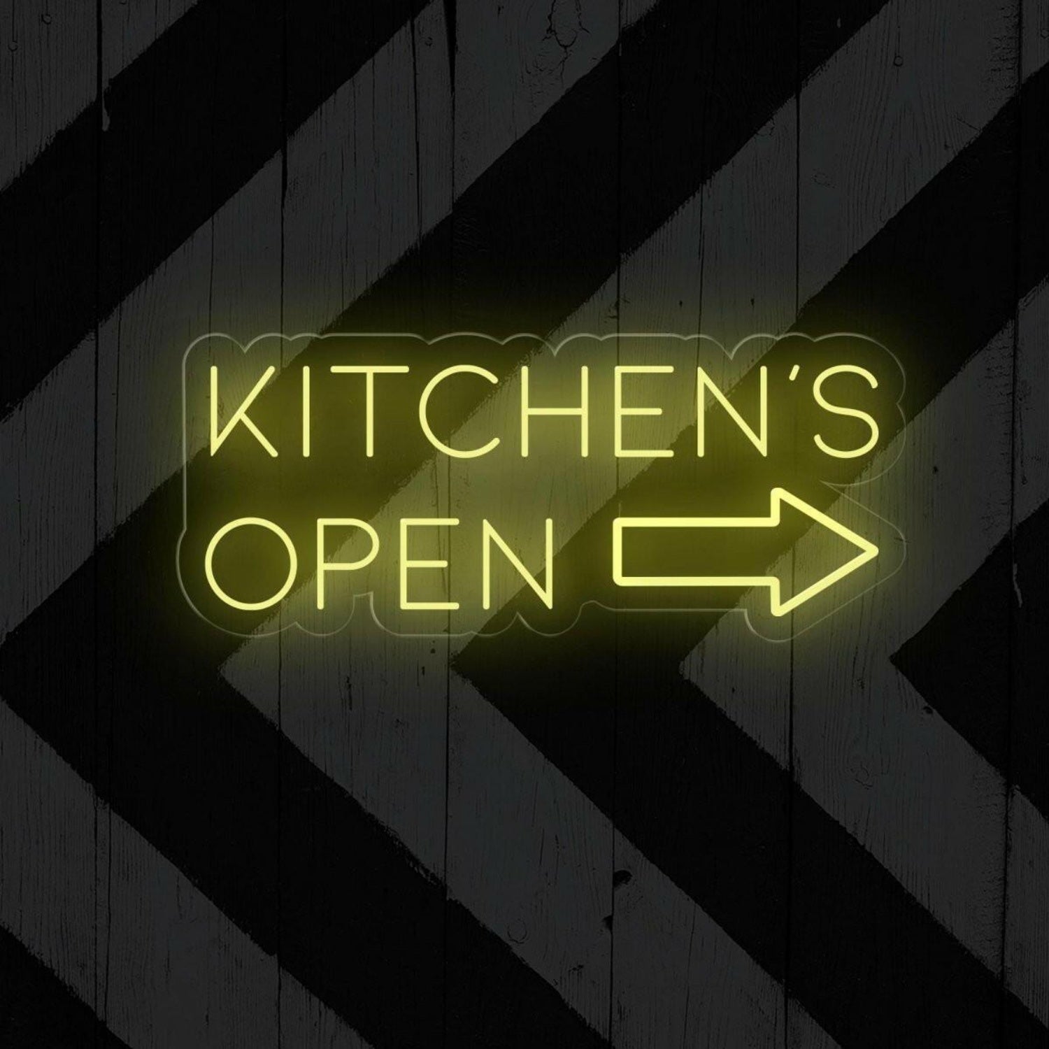 Kitchens Open Led Neon Sign With Arrow Design Modern Restaurant Cafe Decor | Shineneon