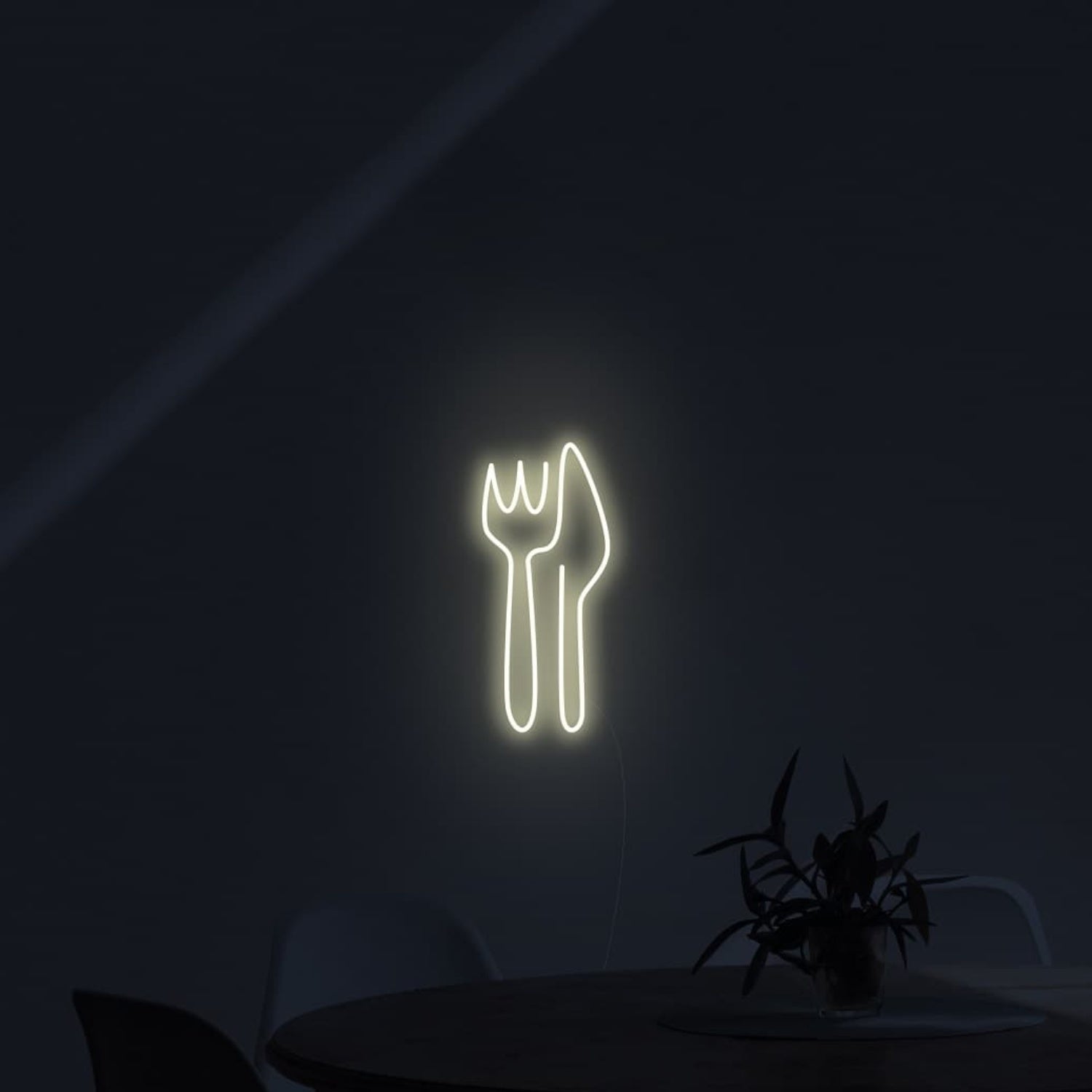 Knife And Fork Led Neon Sign Wall Art | Shineneon