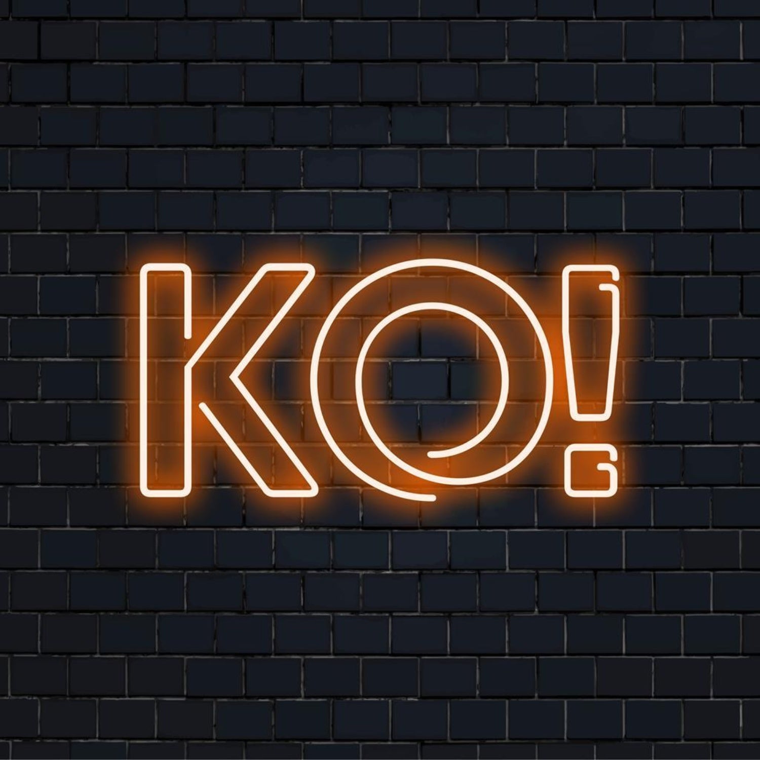Ko Warm Orange Led Neon Sign For Cafe Bar Home Decor | Shineneon