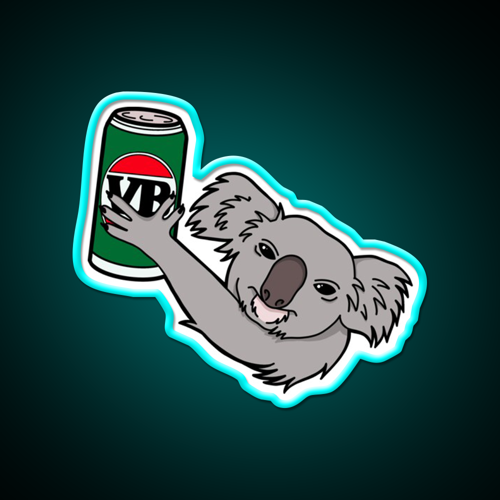 Koala Bitter Hand Grenade Aussie Beer Bar Decor Led Neon Sign Rgb Color - Size and dimension reference