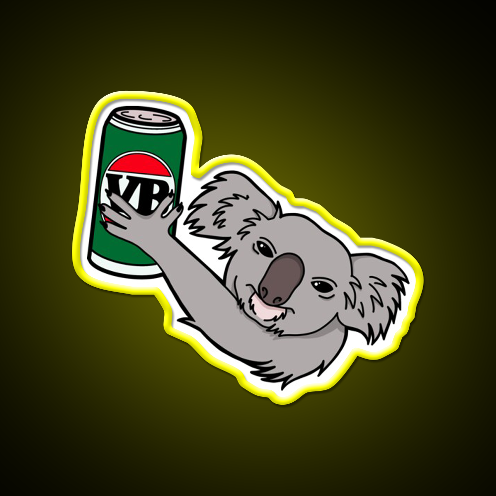 Koala Bitter Hand Grenade Aussie Beer Bar Decor Led Neon Sign Rgb Color - LED neon sign view 7