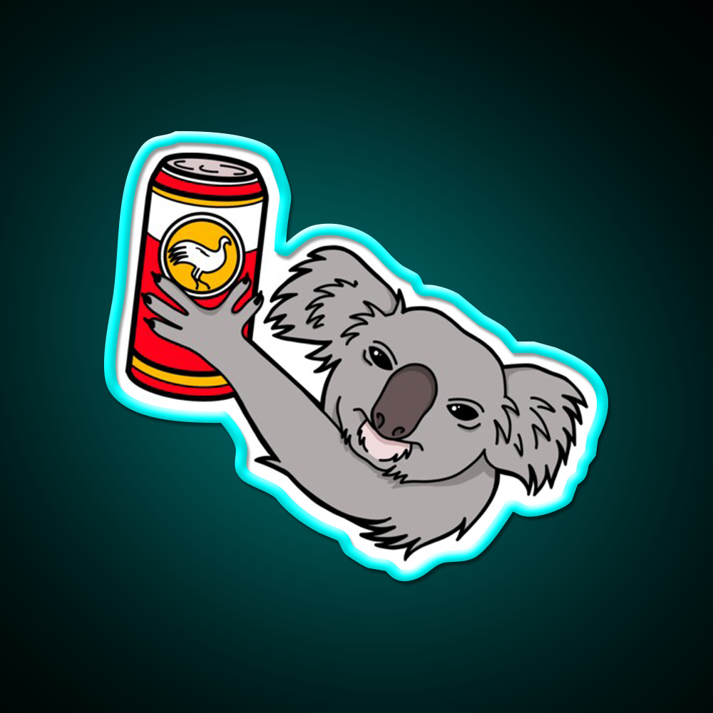 Koala Bush Chook Beer Bar Decor Led Neon Sign Rgb Color - Size and dimension reference