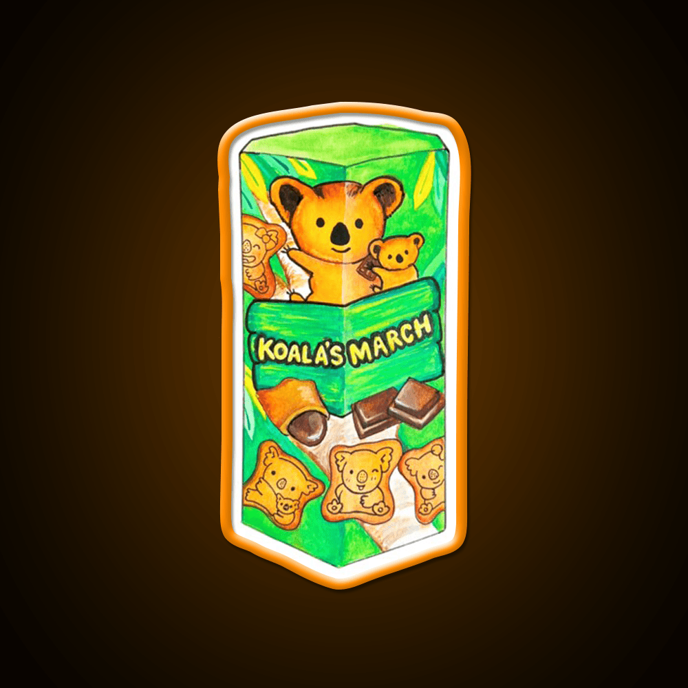 Koalas March Watercolor Snack Food Led Neon Sign Rgb Color - Shineneon