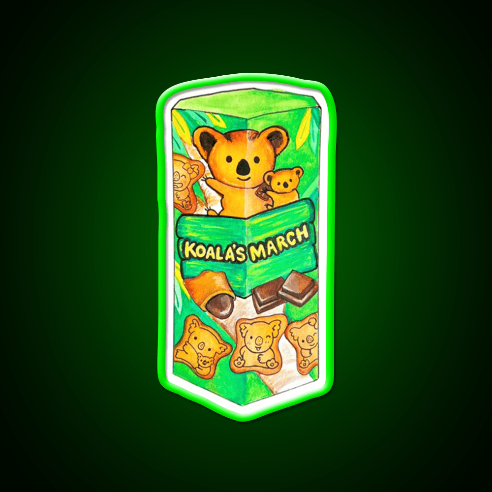 Koalas March Watercolor Snack Food Led Neon Sign Rgb Color - Shineneon